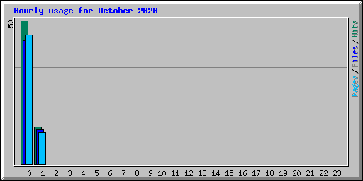 Hourly usage for October 2020